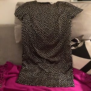 Black & Gold J Crew Dress